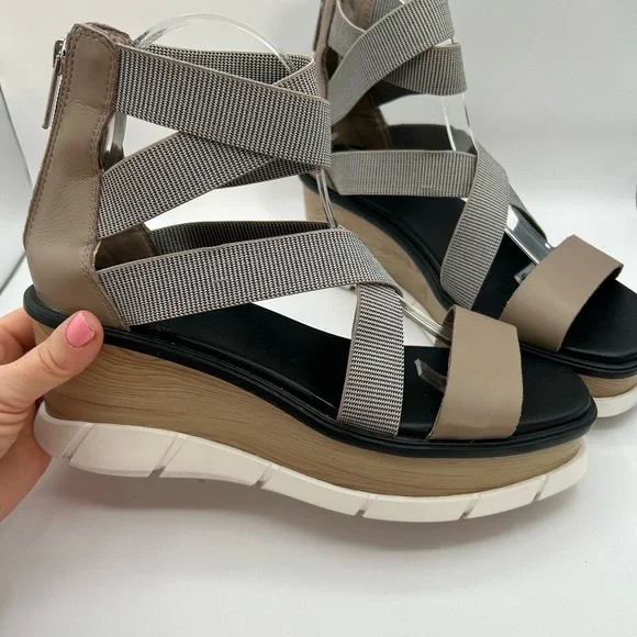 Sorel Women's Platform Sandals - Gray and Tan - Picture 5 of 15